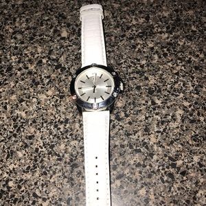 Juicy couture white leather watch